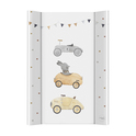 CEBA BABY Matelas à langer 2-bords avec planche rigide (50x70) Ultra Light Bunny Driver