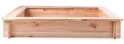 Woody Pieskovisko 10313 quadrato in legno con rete