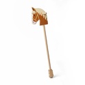 Bigjigs Toys Caballo de madera en palo