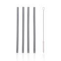 Cannucce in silicone 4 pezzi, Dove Grey