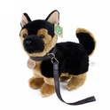 Deutscher Schäferhund, Plüschhund an der Leine, stehend, 23 cm, umweltfreundlich