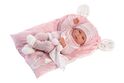Llorens 73860 NEW BORN DIEVČATKO - realistická bábika bábätko s celovinylovým telom - 40cm