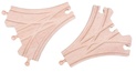Bigjigs Rail Binari in legno interruttore a tre vie 2 pz
