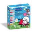 Autocolante pentru ferestre și cărți de colorat Peppa Pig cu culori 25x26,5x5cm