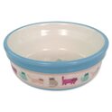 Bol Magic Cat en céramique, chats colorés, blanc, 12,5x5cm, 300ml