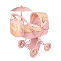 DeCuevas 85070 Poussette pliable pour poupées avec parasol et sac Honey 2026 – 60 cm