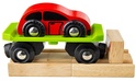 Bigjigs Rail Вагон с кола + 2 релси