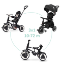 QPLAY Triciclo Rito eva plus Black, età 10-72 mesi