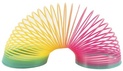 Regenbogen-Kunststoffspirale/-feder, Durchmesser 6,5 cm, in einer 7 x 7 x 7 cm großen Box