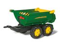 Rollytoys Anhänger 2-achsig John Deere "Halfpipe"