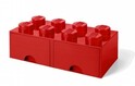 LEGO® Aufbewahrungsbox 8 - mit Schubladen rot 250 x 500 x 180 mm