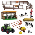 FARM SERVICE - Spielset Bauernhof 43 Stk. mit Lichtern und Geräuschen