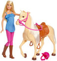 Mattel Barbie bábika s koňom FXH13
