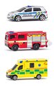Maisto - CZ - Set de Vehicule de Salvare, Republica Cehă - Poliție, Ambulanță, Mașină de Pompieri