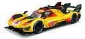 Bburago 1:18 Ferrari Racing 499P nr.83 Sárga 24H Le Mans 2024