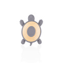 Anneau de dentition en bois et silicone Turtle, Dove Grey