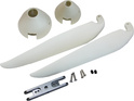 Faltpropeller 12x8" mit Kegel und Aluminiumbalken