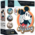 Trefl Drevené puzzle 160 dielikov - Retro Mickey Mouse / Disney Mickey Mouse and Friends