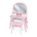 DeCuevas 55775 Tocador de madera XL con espejo y silla de madera Sophie 2026