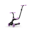 QPLAY Trottinette / draisienne Sema Evo avec lumières LED Violet, âge 1 - 6 ans, jusqu'à 50 kg