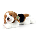 Câine de pluș Beagle culcat 30 cm ECO-FRIENDLY