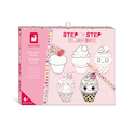 Janod Atelier Step by step Kreativní sada Kreslení krok za krokem Kawai