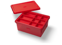Boîte de rangement LEGO avec organisateur - rouge