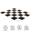 Schaumstoff-Puzzleblock Luno 150x180 cm Schwarz Kinderkraft 2020