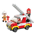 Qman Mine City Fire Line W12011-3 Carro con scala