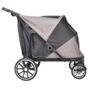 Poussette Kenyone noir - gris, structure noire, 86x66x95cm