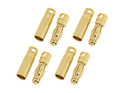Konektor pozlátený 4.0mm krátky (4 páry)