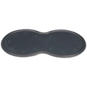 Alfombrilla para cuencos, goma natural, 45x25 cm, gris oscuro (1/24)