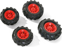 Rollytoys Pneumatici gonfiabili per trattori Junior, Farmtrac - rosso