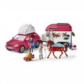 Schleich Abenteuerauto mit Anhänger und Pferd