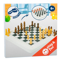 <small>small foot Wooden Chess and Checkers</small>