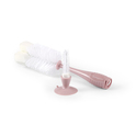 BABYONO Cepillo para biberones y chupetes con ventosa Pink