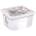 Aufbewahrungsbox mit Deckel 24l "Bambi", Transparent