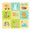 PETITE&amp;MARS Podlahové skladacie puzzle Nexli 6 ks, Forest Friends