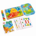 Lucy &amp; Leo 324 Mosaico e ricamo - set da gioco con sagome e mollette in silicone