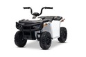 ATV electric licențiat Arctic Cat 12V cu tracțiune spate, alb, lumini LED, Lít