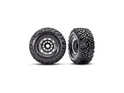 Cerchi Traxxas 2.2/3.2", disco nero/beadlock semiopaco, pneumatici Maxx Slash cinturati (coppia)