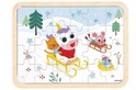 Janod Drevené puzzle s predlohou a hľadanie rozdielov Sánkovačka