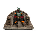 Iron Studios Star Wars: The Mandalorian - Boba Fett auf Thron Statue Deluxe Art Scale 1/10