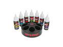 Set de uleiuri siliconice Traxxas (7x 60ml) cu suport pivotant
