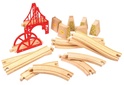Bigjigs Rail Drvene šine set most 18 dijelova