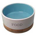 Bowl Dog Fantasy kerámia FOOD fehér/kék csészealjjal 13x5,5cm, 400ml