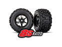 Traxxas kolo 4.3 / 5.7", disk črn krom, pnevmatike Sledgehammer (par)
