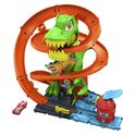 Hot Wheels orașul T-rex atacă stația de pompieri