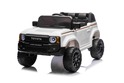 Elektrické autíčko Toyota Landcruiser 12V, biele, široké jednomiestne sedadlo, 2,4 GHz dia