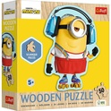 Trefl Drevené puzzle Junior 50 - Minions / Universal Despicable Me 4